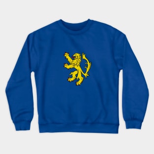 Lion Rampant On A Field Of Azure Crewneck Sweatshirt